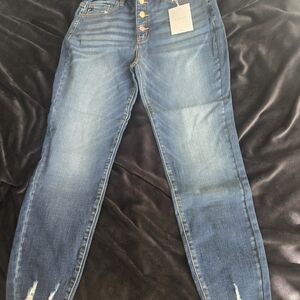 Elegant High Rise Denim Jeans